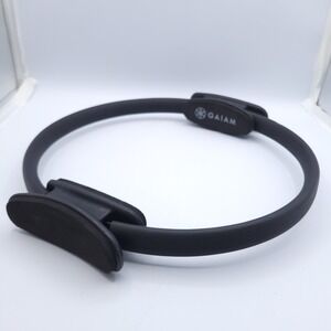 Gaiam Mad Pilates Resistance Exercise Pilates Ring Double Handle Black